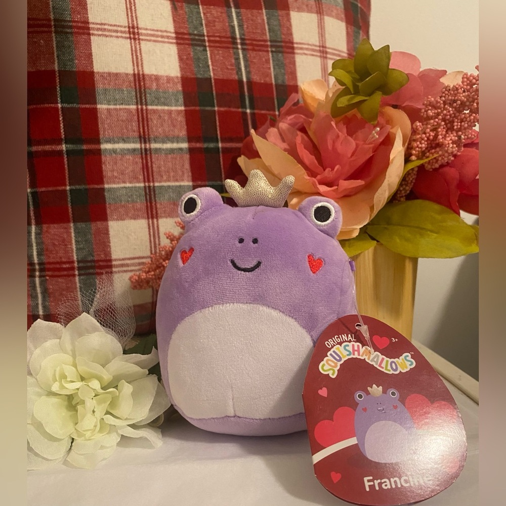 Squishmallow Francine Frog • Soft Purple Plush Toy